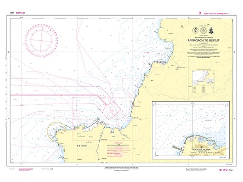 APPROACH TO BEIRUT - PORTS OF JOUNIEH