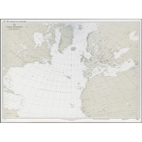 Atlantico Settentrionale, carta gnomonica