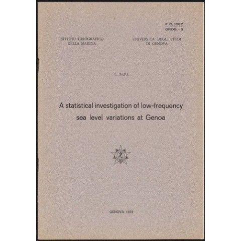A statistical investigation of low - frequency sea level variations at Genoa - GROG 6